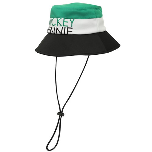 디즈니골프  스트립 배색 버킷 벙거지 모자 DO1LAC004_GN