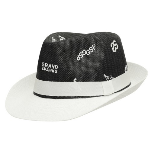 배색 파나마 햇 모자 SO1MAC004_BK