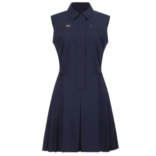 크리스패션 파리게이츠 플리츠 슬리브리스 원피스 521D2JO808_NA