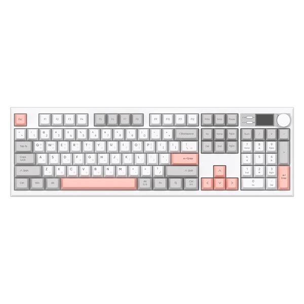 ABKO  AS104 오피스네비게이터 유무선 기계식 핑크그레이