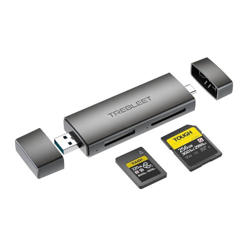 TREBLEET USB 3.2 듀얼 슬롯 카드리더기