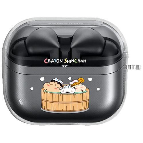 코쿼드  갤럭시 버즈3 짱구는 못말려 투명 케이스