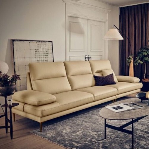 에싸 프라도 론도 천연가죽 소파 4인용