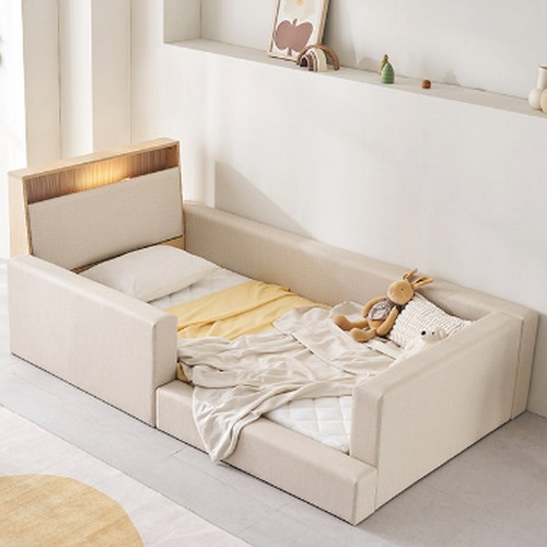 아씨방 릴렉스업 저상형 LED 수납 데이베드 침대 SS