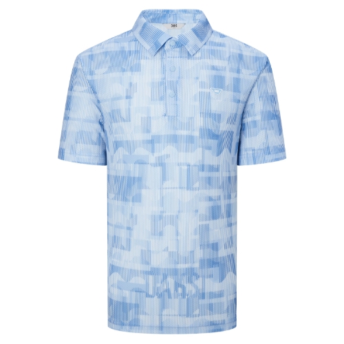 LF 닥스골프 로고패턴 냉감 엠보 반팔 카라 DGTS5B531B2