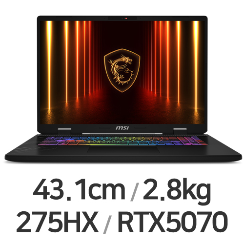 MSI 크로스헤어 17 HX AI D2XWGKG-U9 QHD+ WIN11 32GB램