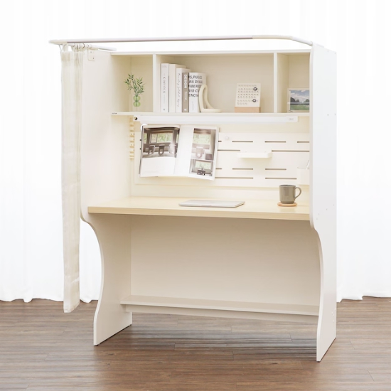 플랜H 크림화이트 독서실 책상