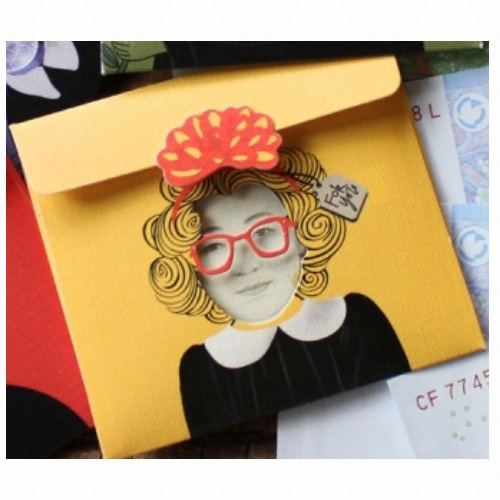 솜씨카드  방긋 미니 돈봉투 - 신사임당