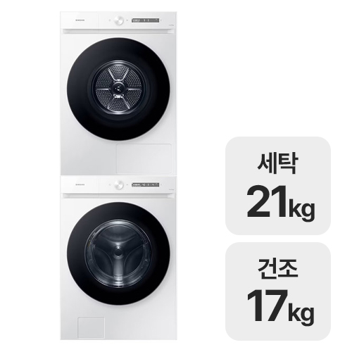 삼성전자 그랑데 AI WF21CB6650BW + AI DV17CB6600BW