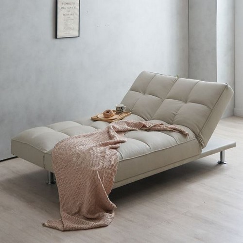 에보니아 듀오 아쿠아스웨이드 패브릭 소파베드 3인용