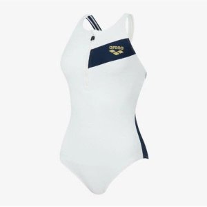 아레나  여성 실내겸용 플레이어 미들컷원피스수영복 A5BL1LO03WHT