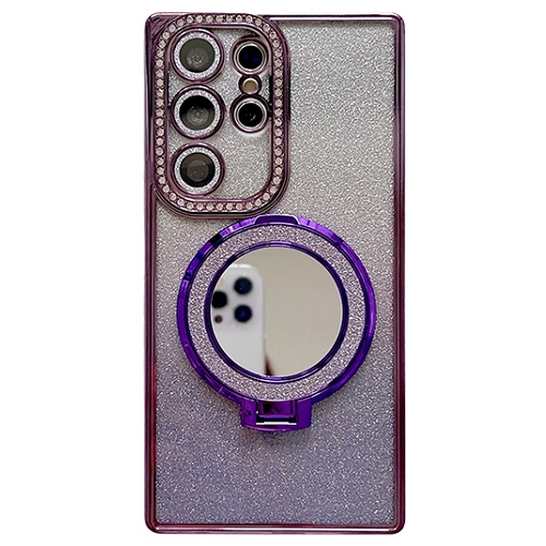 수나르  갤럭시A55 맥세이프 링 거치대 큐빅 글리터 풀커버 케이스