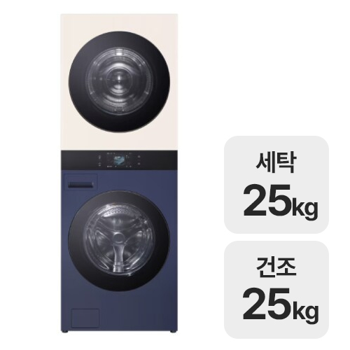LG전자 트롬 AI 오브제컬렉션 워시타워 WA2525YEZF