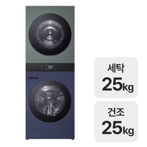 LG전자 트롬 AI 오브제컬렉션 워시타워 WA2525YGZF