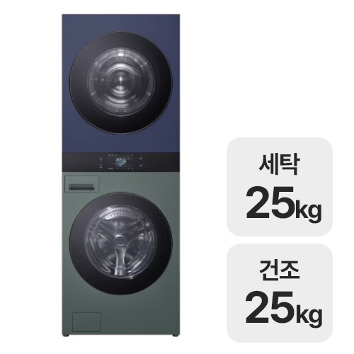 LG전자 트롬 AI 오브제컬렉션 워시타워 WA2525GYZF