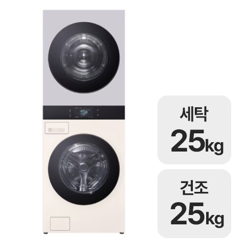 LG전자 트롬 AI 오브제컬렉션 워시타워 WA2525EMZF