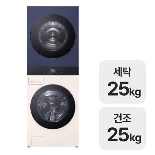 LG전자 트롬 AI 오브제컬렉션 워시타워 WA2525EYZF