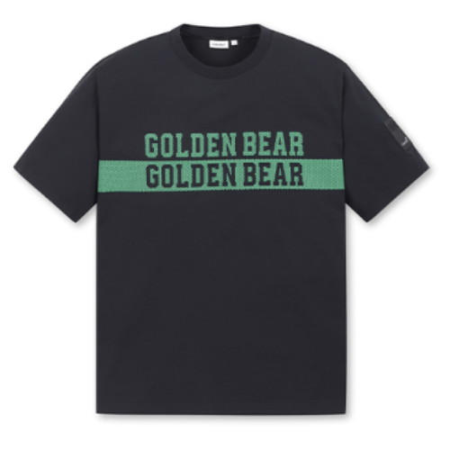 잭니클라우스 골든베어 체스트 보더 라인 크루넥 티셔츠 G4TAM25241BKX