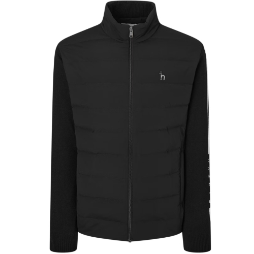 LF 헤지스골프 소재배색 집업니트 WPSW4D970BK