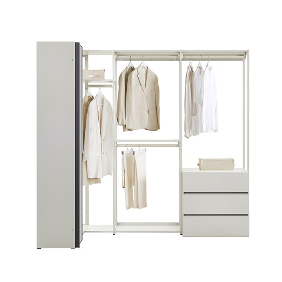 까사미아  뉴로브 서랍 거울형 에센셜 드레스룸세트 1130+2310