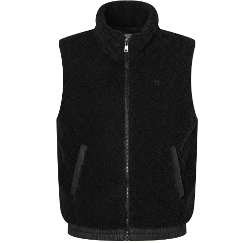 LF 헤지스골프 체크 베스트점퍼 WWJU4D943BK