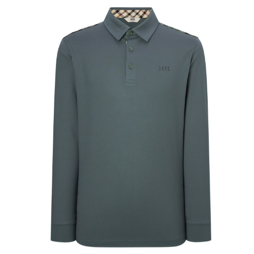 닥스골프 로고자수 긴팔폴로티셔츠 WGTS4D101E2