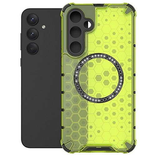 수나르  갤럭시A56 맥세이프 벌집패턴 반투명 범퍼 케이스