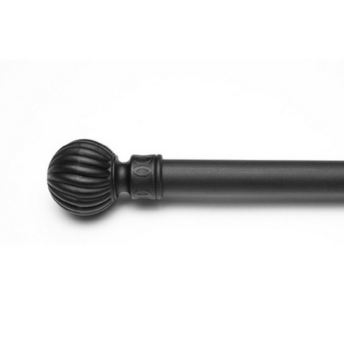 윈도우드레스 25mm 심플 라운드 블랙 커튼봉