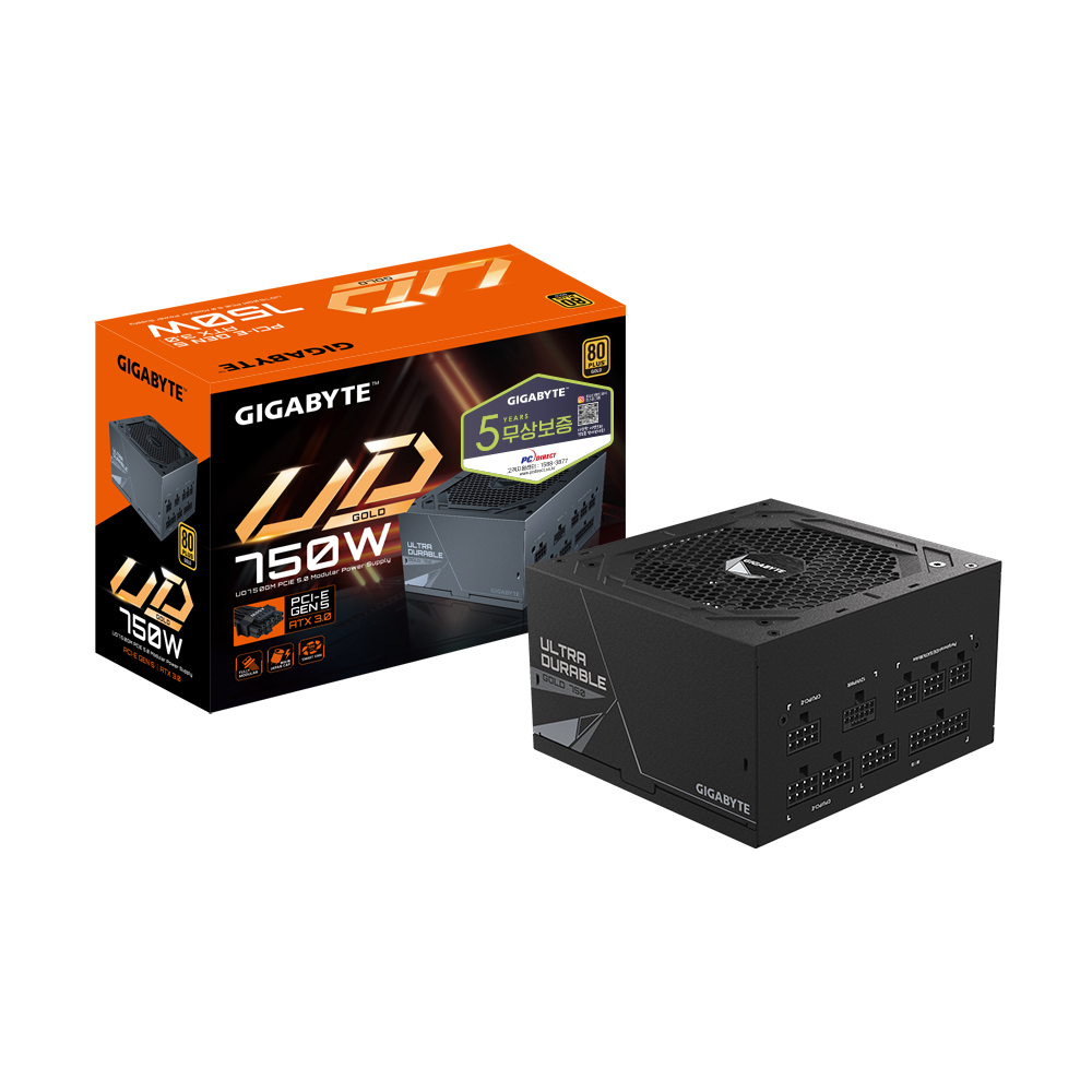 GIGABYTE  UD750GM PG5 80PLUS골드 풀모듈러 ATX3.0 피씨디렉트