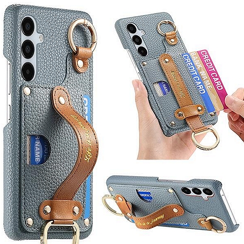 수나르  갤럭시A36 가죽 카드지갑 핸드스트랩 링 케이스