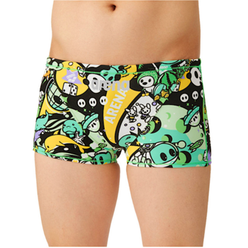 아레나  남성 숏사각 수영복 A4FM2CQ58BKM