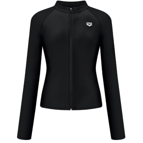 아레나  여성 365 레귤러핏 집업 래쉬가드 A5BL1QR42BLK