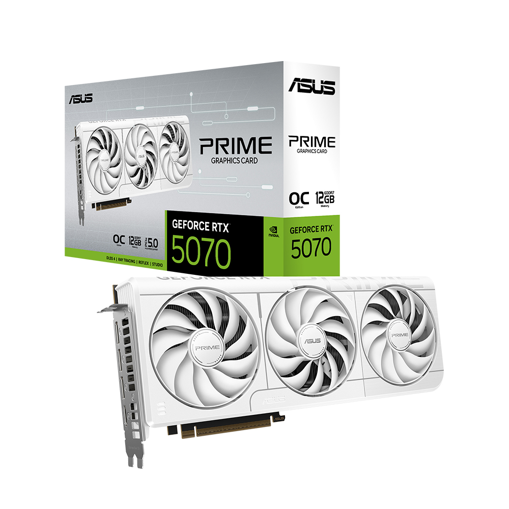 ASUS PRIME 지포스 RTX 5070 WHITE OC D7 12GB 대원씨티에스