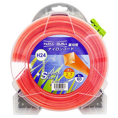 하야부사 오렌지 다이아몬드 사각 예초기 줄날 H24