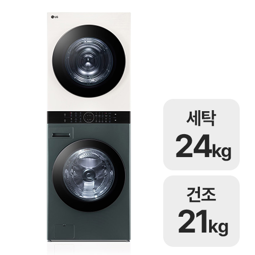 LG전자 트롬 오브제컬렉션 워시타워 W21GEAM [공식인증점]