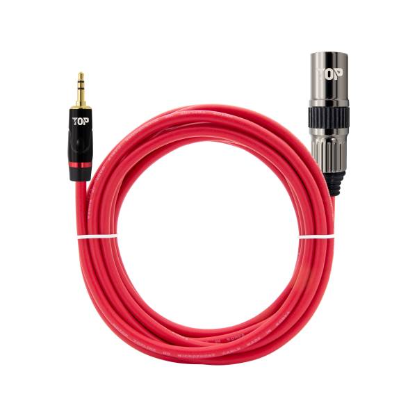 HDTOP  3.5mm 스테레오 to XLR MM 레드 케이블