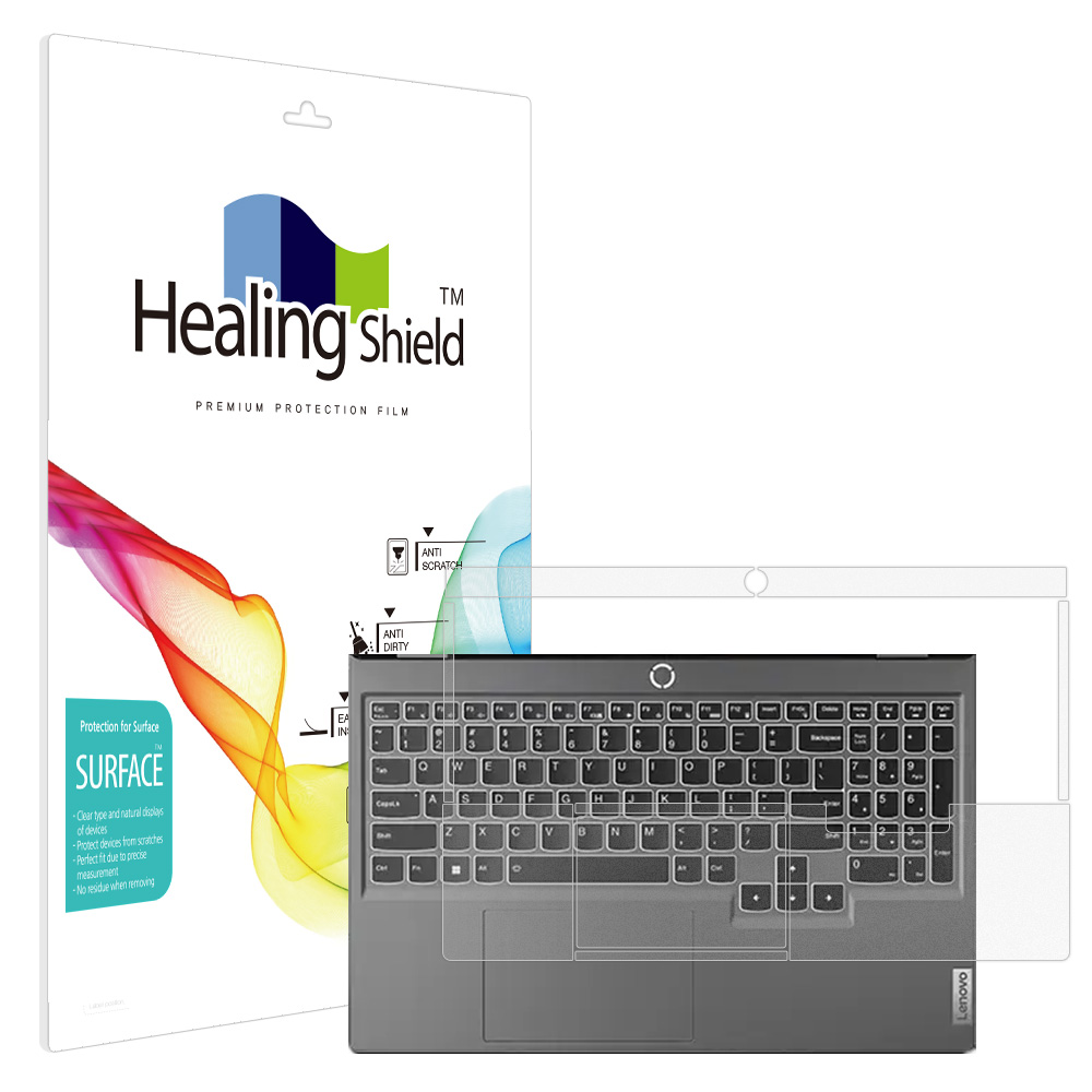 폰트리 힐링쉴드 레노버 LEGION 5i 15IRX9 무광 외부보호필름 팜레스트/터치패드 2매