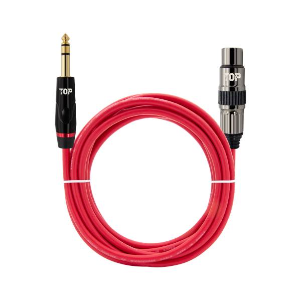 HDTOP  5.5 스테레오 to XLR MF 레드 케이블