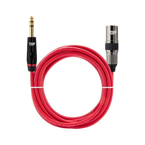 HDTOP  5.5 스테레오 to XLR 레드 케이블