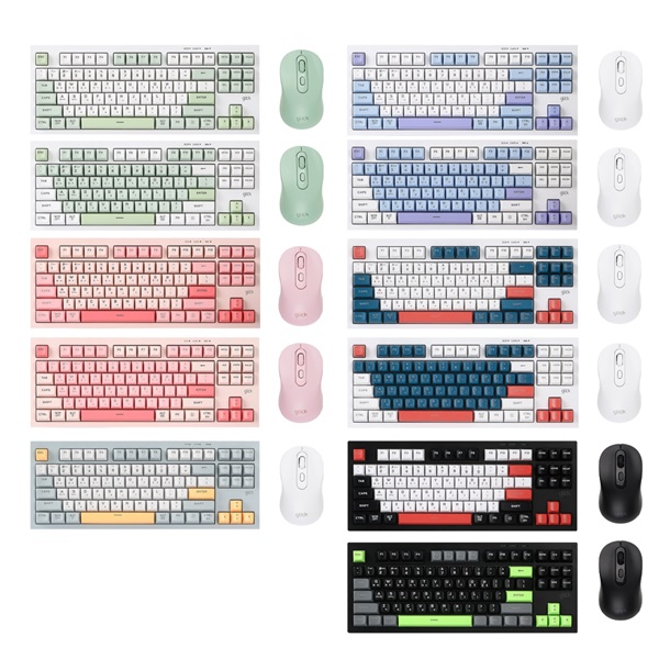 지클릭커  OFFICEPRO WMK90 사일런스 M 87 무선 키보드 마우스 세트