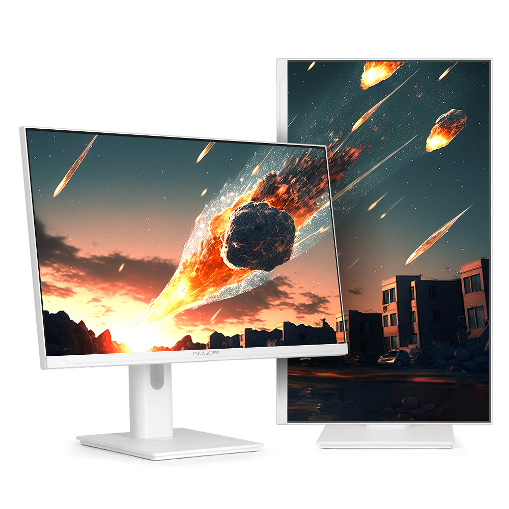 크로스오버  27QA955 Fast-iPS 200 WQHD 화이트 게이밍 멀티스탠드 Ai