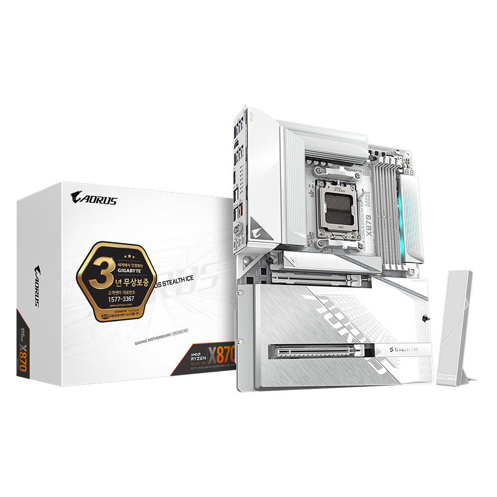 GIGABYTE  X870 AORUS STEALTH ICE 제이씨현