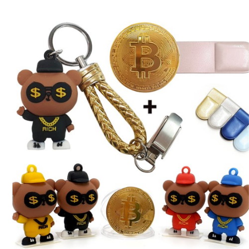 고골프  쇼미더머니 퍼터키퍼+비트코인볼마커 양면자석클립