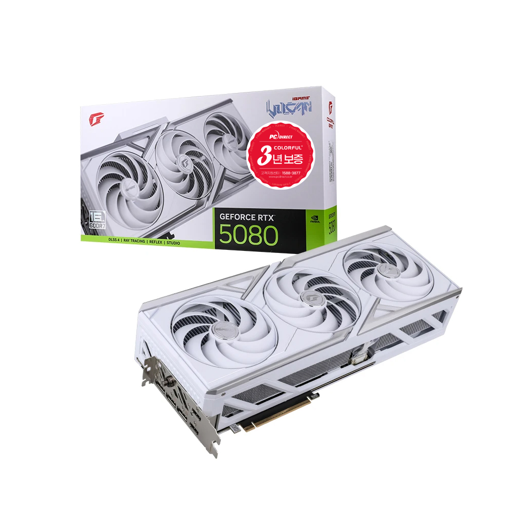 Colorful iGame 지포스 RTX 5080 Vulcan OC White D7 16GB 피씨디렉트