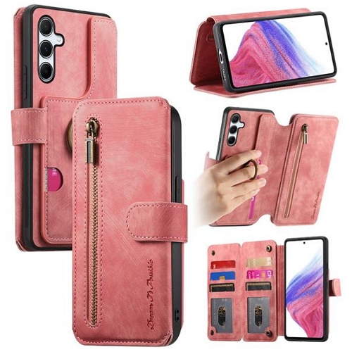 수나르  갤럭시A55 가죽 링홀더 거치대 플립 지갑 케이스