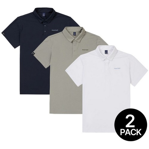 몽벨 퍼포먼스L 카라 반팔 티셔츠 2팩 MW3EMMOH91