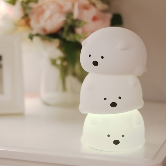 레나에너지  LED 말랑곰 실리콘 무드등