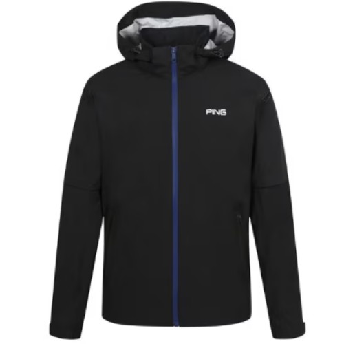 핑  패커블 소매 탈부착 후드 레인 점퍼 111E1JR101_BK