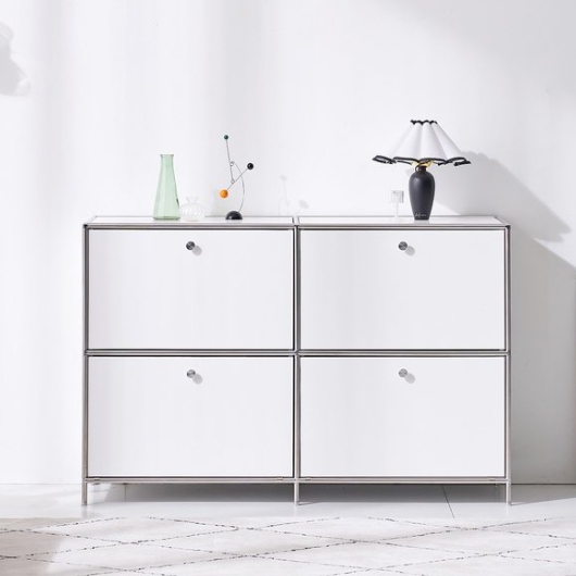 나무뜰  마린 E0등급 미드센츄리 모듈 수납장 서랍장 1200