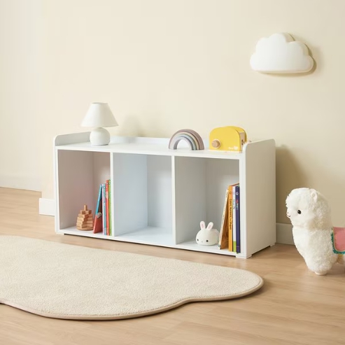 가구리빙 주니토 키높이 라운형 1단 낮은 책장 1000